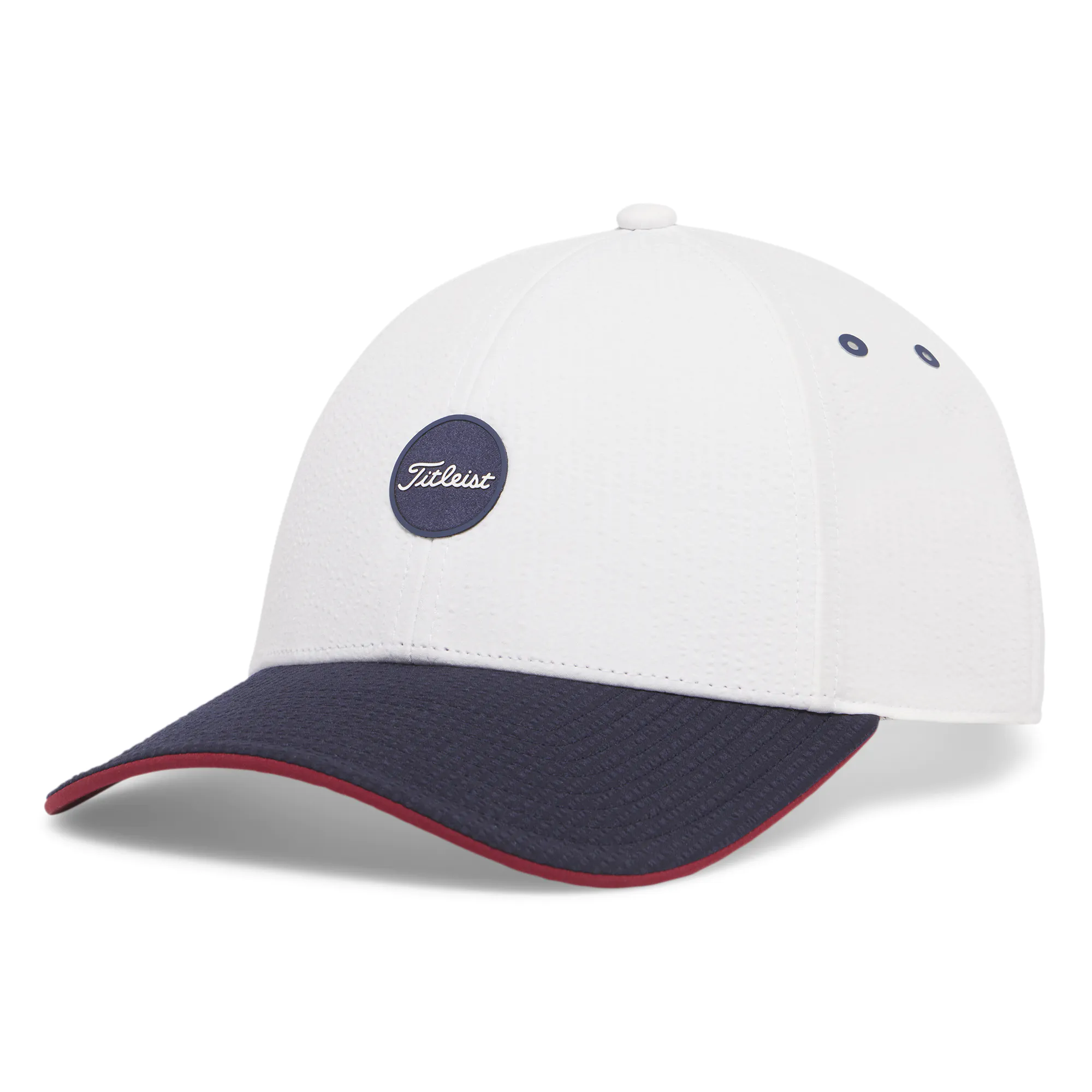 Titleist Nautical Links Collection Montauk Seersucker Cap - Navy/White (LIMITED EDITION)