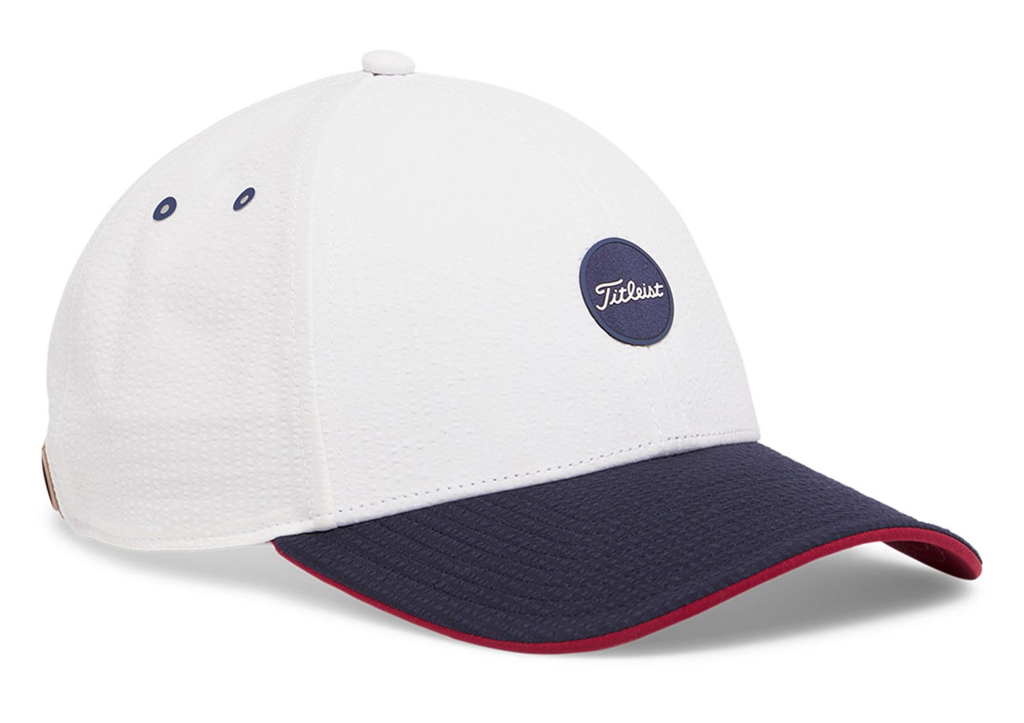 Titleist Nautical Links Collection Montauk Seersucker Cap - Navy/White (LIMITED EDITION) - Image 3