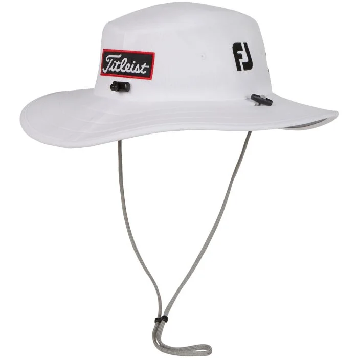 Titleist Tour Aussie Sun Golf Hat - White/Black - Image 2