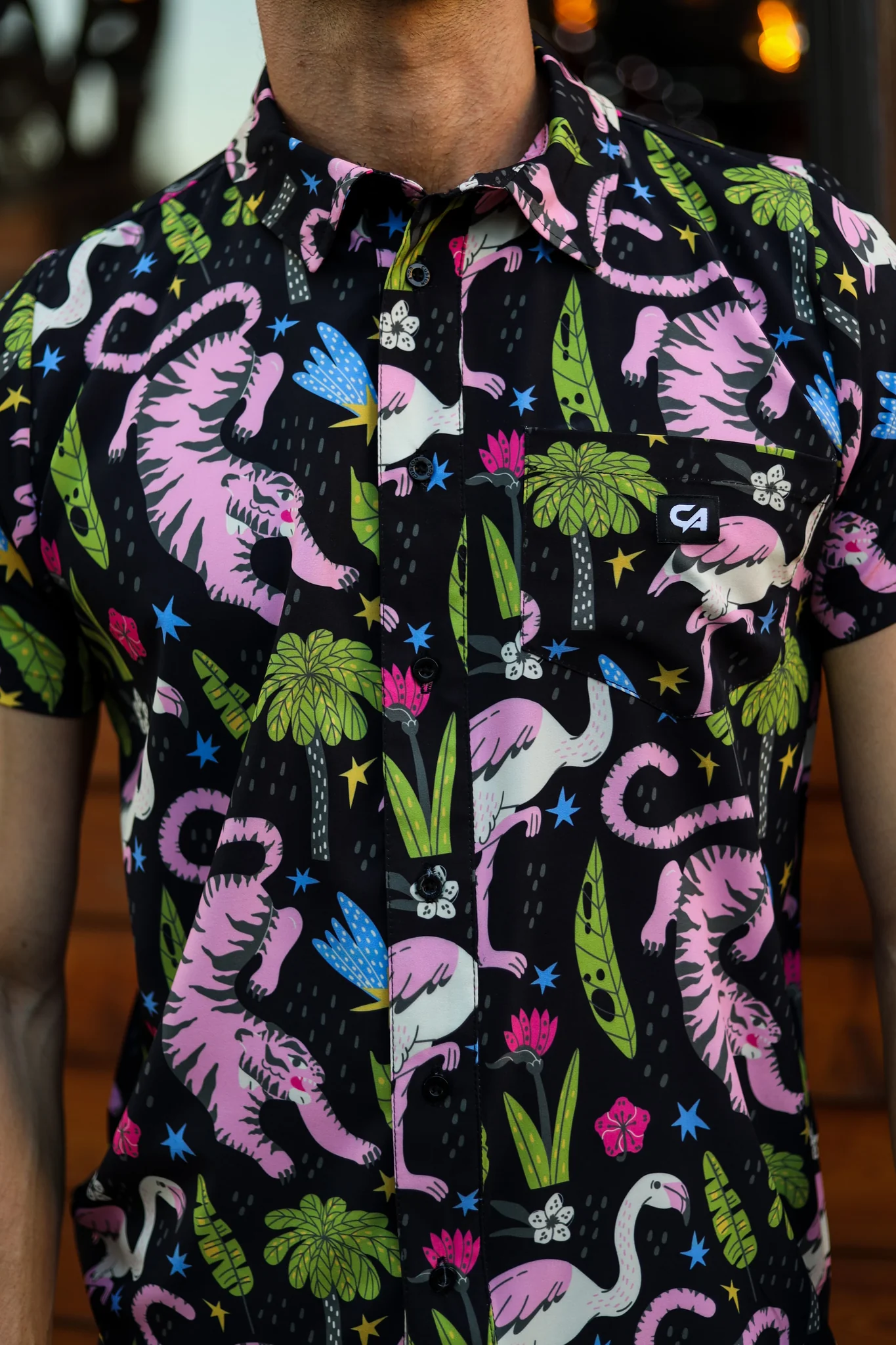 Custom Apparel Mens Button Up - Jungle Jive - Image 4