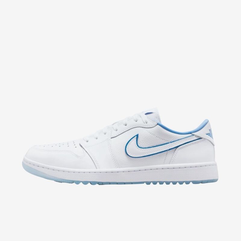 Nike Golf Air Jordan 1 Low G Golf Shoe - White/Blue (Limited Sizes available) - Image 9