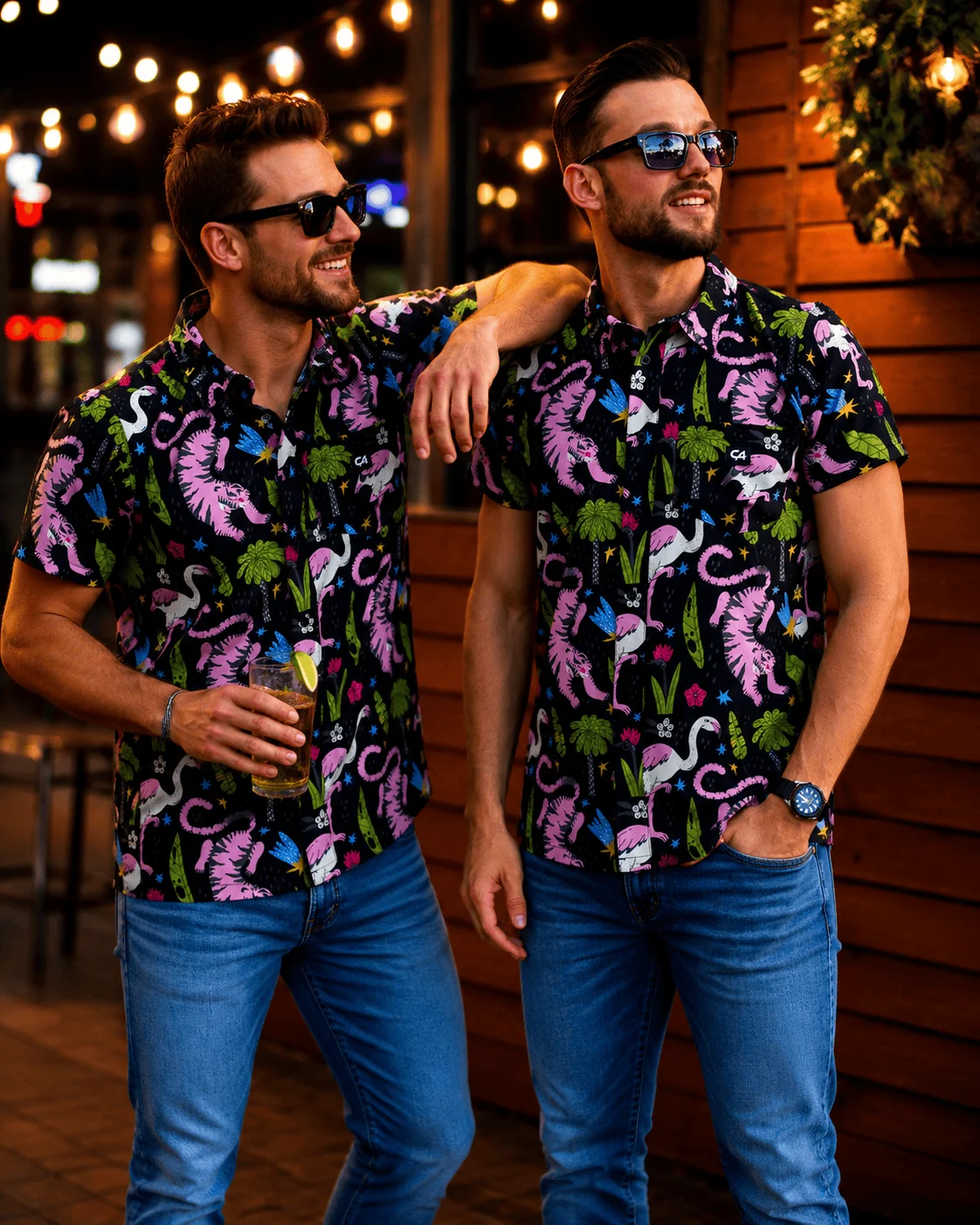 Custom Apparel Mens Button Up - Jungle Jive - Image 3
