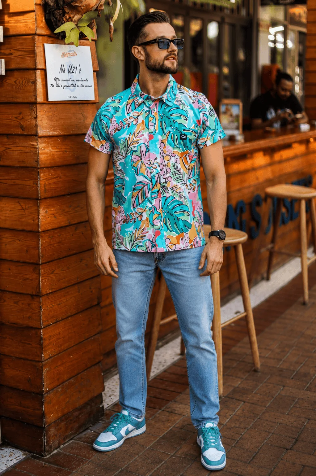 Custom Apparel Mens Button Up - Good Times Only - Image 4