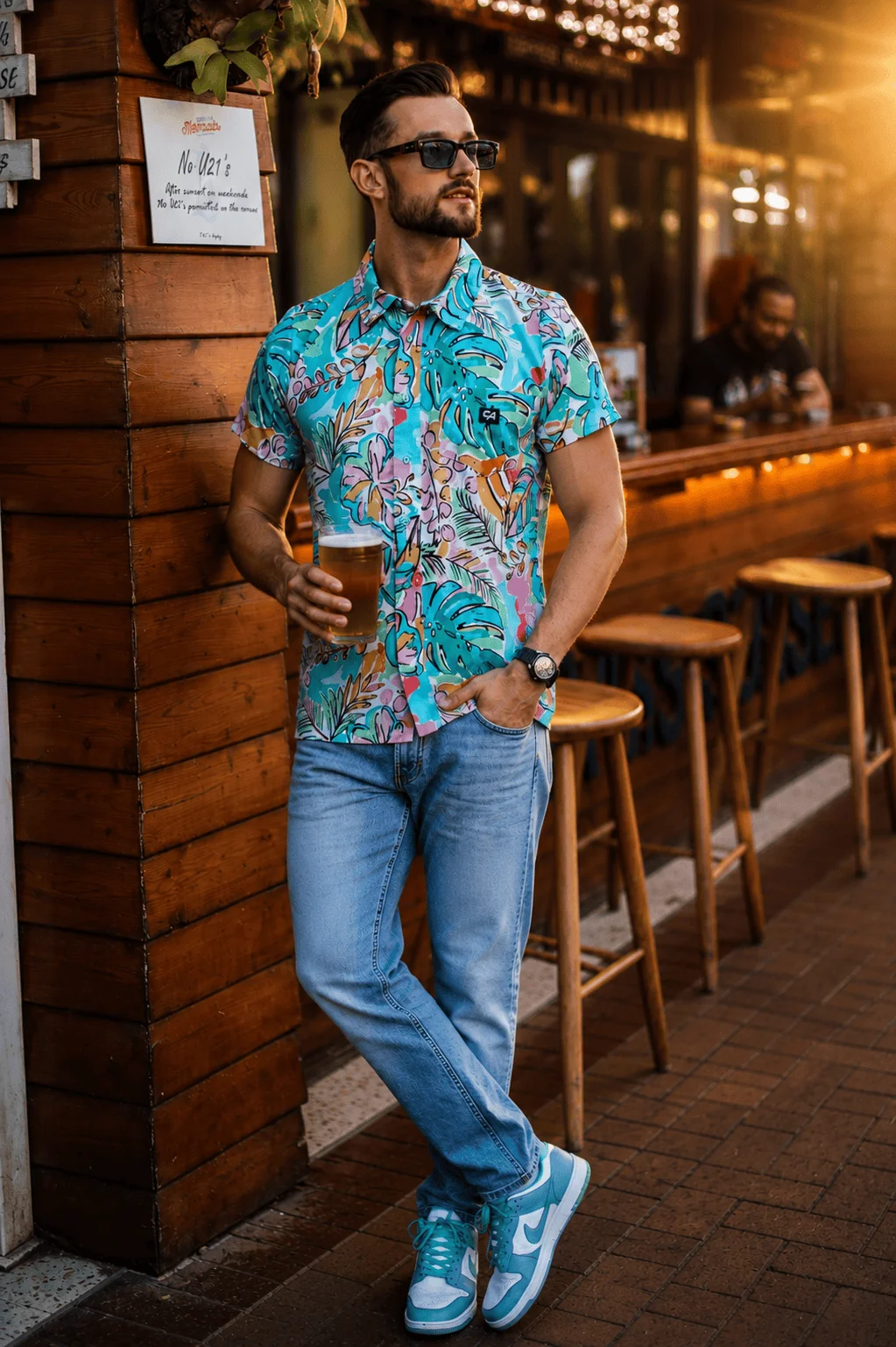 Custom Apparel Mens Button Up - Good Times Only - Image 5