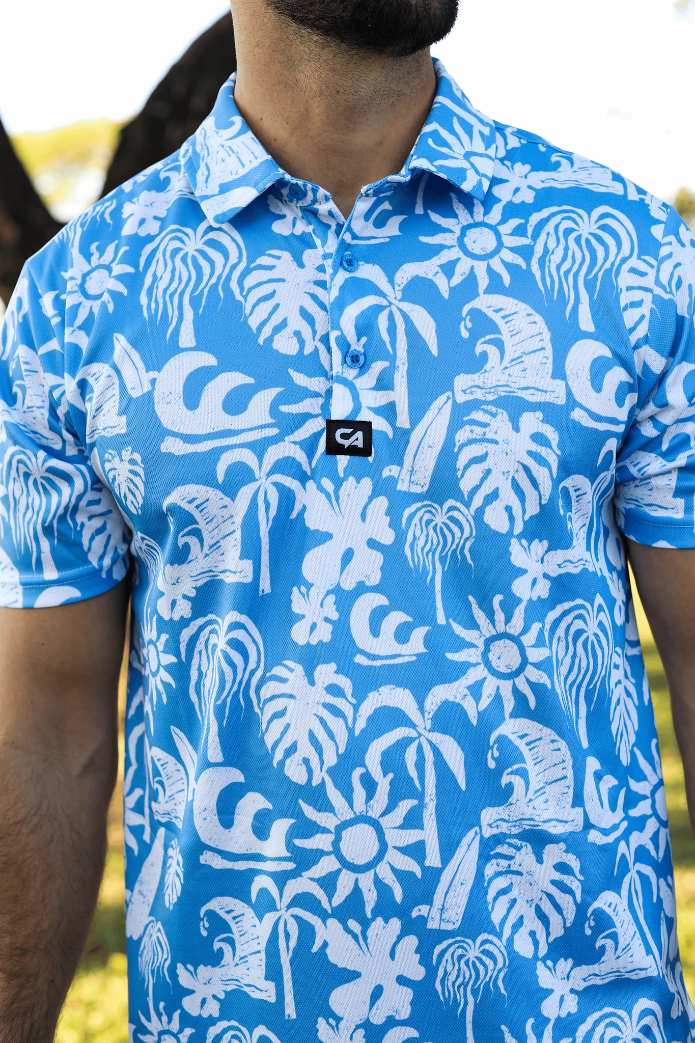 Custom Apparel Dryflex Golf Shirts - Island Tide - Image 2
