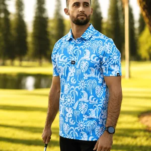 Custom Apparel Dryflex Golf Shirts - Island Tide