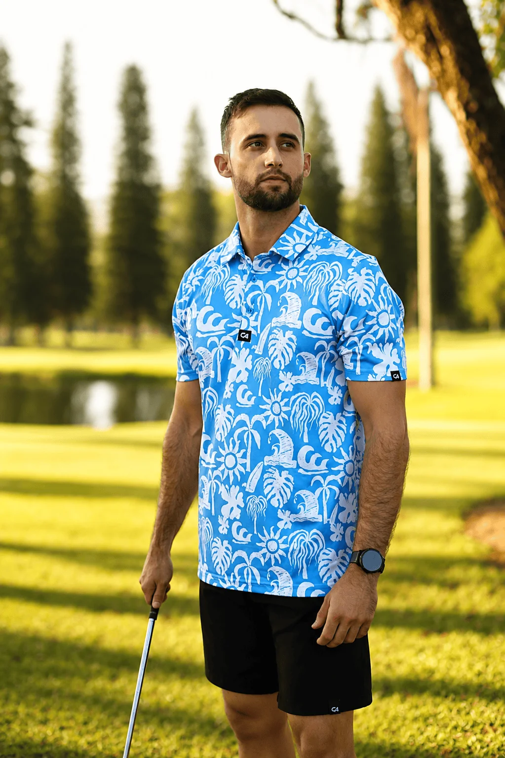 Custom Apparel Dryflex Golf Shirts - Island Tide