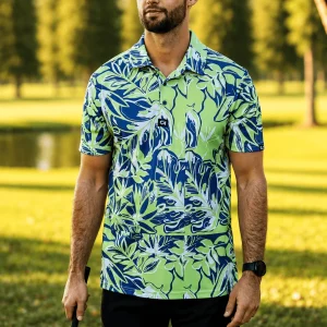 Custom Apparel Dryflex Golf Shirts - Birdie Blossom