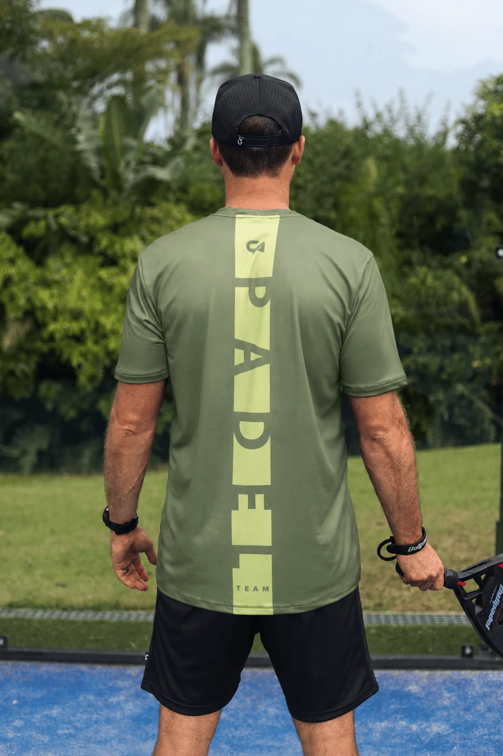 Custom Apparel Padel Shirts - Olive - Image 2