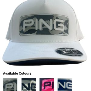 PING Tri Cap - Black/Pink,  White/Blue, White/Camo,  Black/Camo