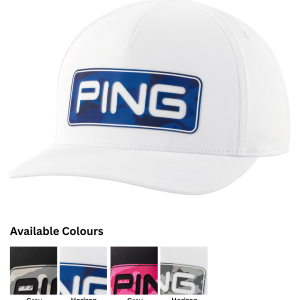 PING Tri Cap - Black/Pink, White/Blue, White/Camo, Black/Camo