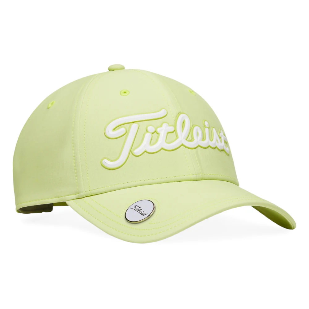 Titleist Men's Players Performance Ball Marker Golf Cap - Lime/White