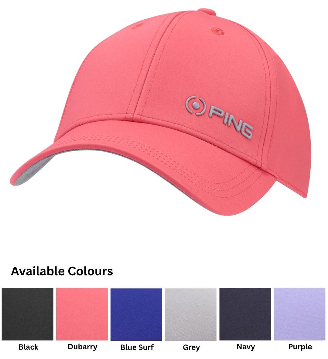 PING Eye Cap - Black, Dubarry, Blue Surf, Grey, Navy, Purple