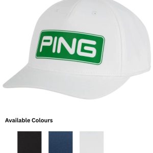 PING Junior Tour Classic Cap - Black/White, Navy, White/Green