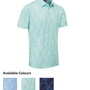 PING Orlando Polo Shirts - Baltic Sea White, Green Bay, Navy Bright