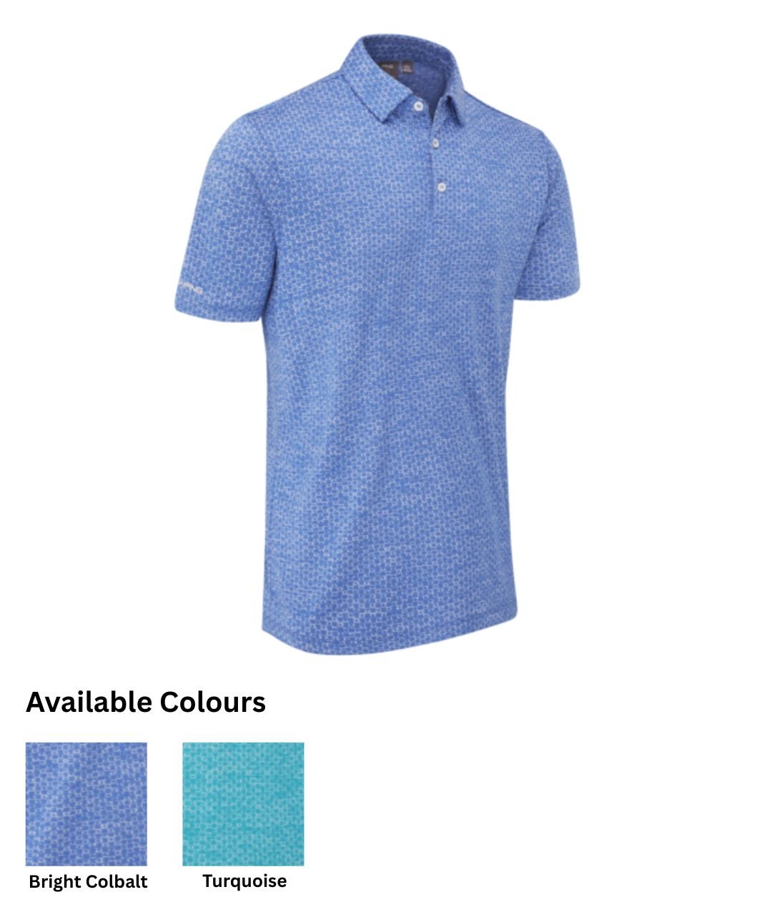 PING Rafe Polo Shirts - Bright Colbalt , Turquoise